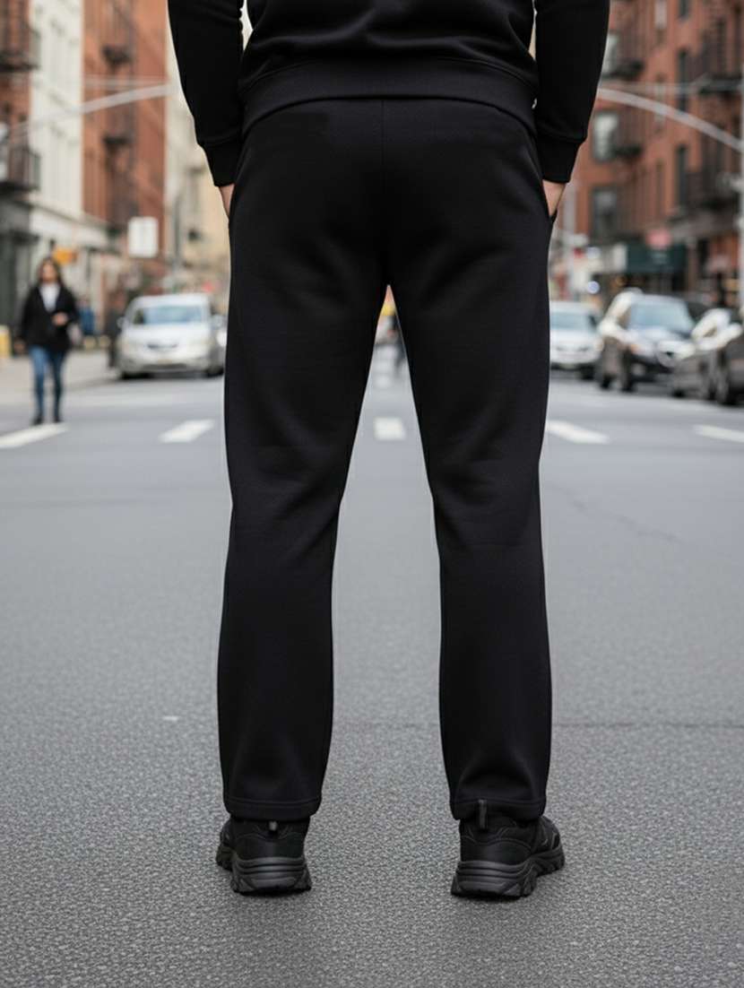 men placement print mid rise full length track pant - 22101688 -  Standard Image - 2