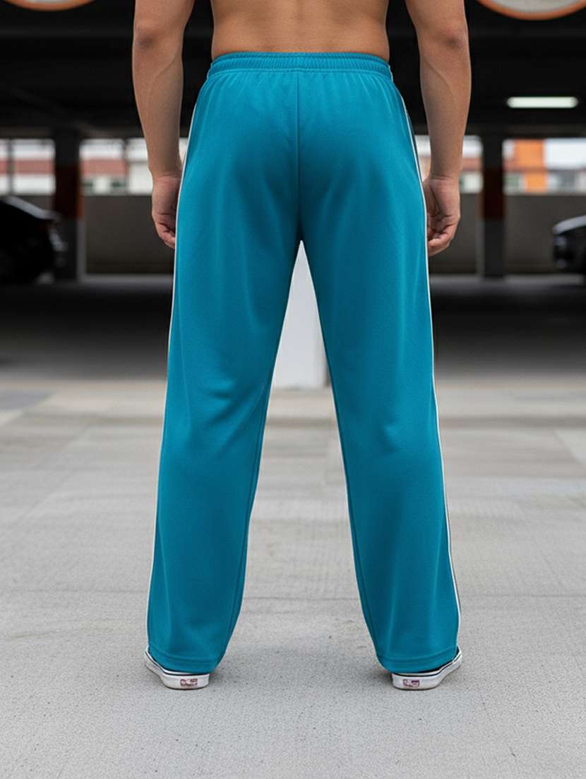 men side taped mid rise full length track pant - 22101698 -  Standard Image - 2