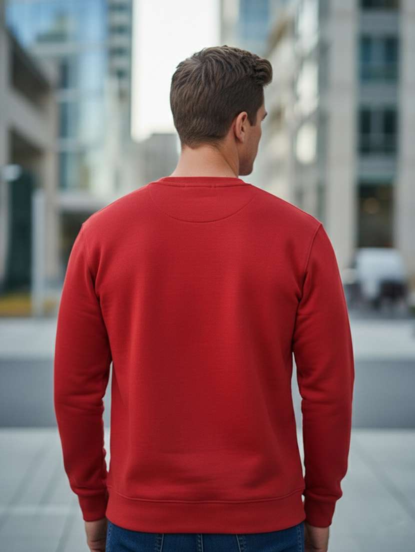 men chest print long sleeve regular fit sweatshirt - 22101711 -  Standard Image - 2