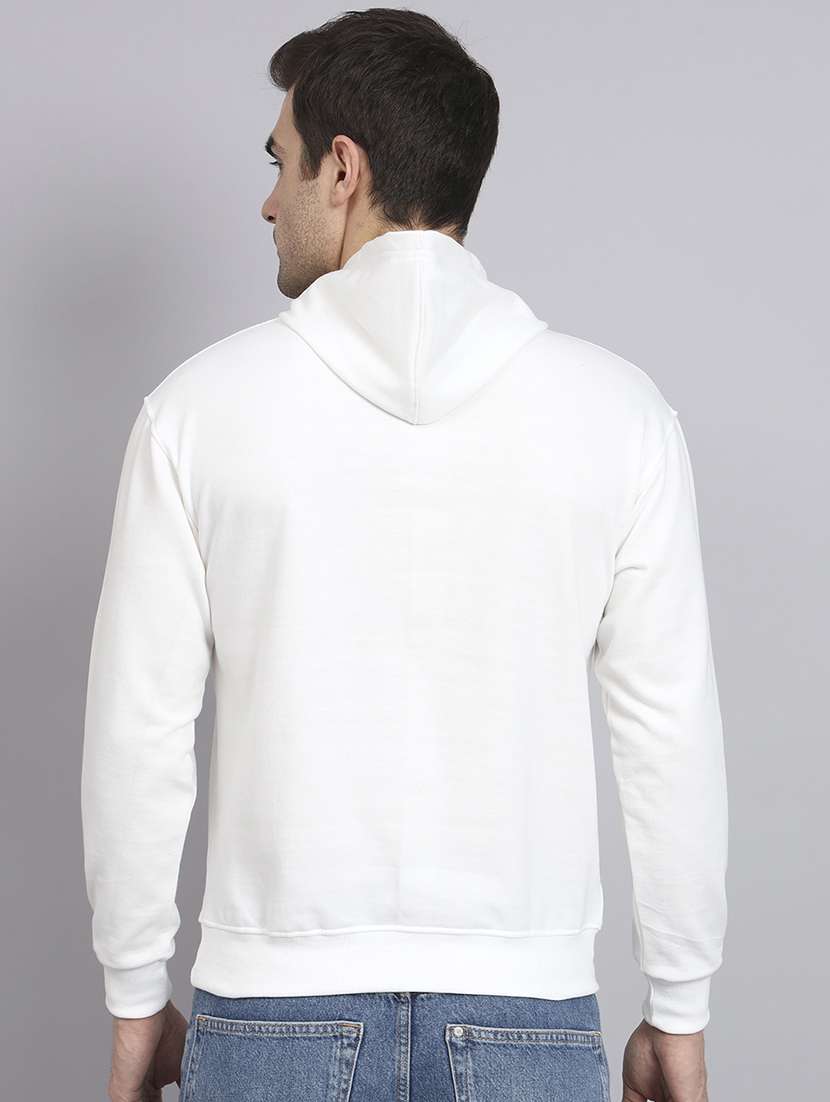 men solid long sleeve regular fit hooded sweatshirt - 22101754 -  Standard Image - 2