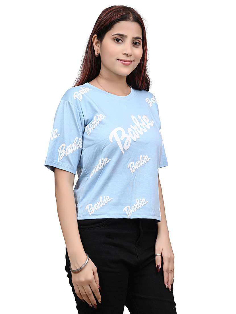 women printed short sleeve regular fit t-shirt - 22101795 - Standard Image - 2