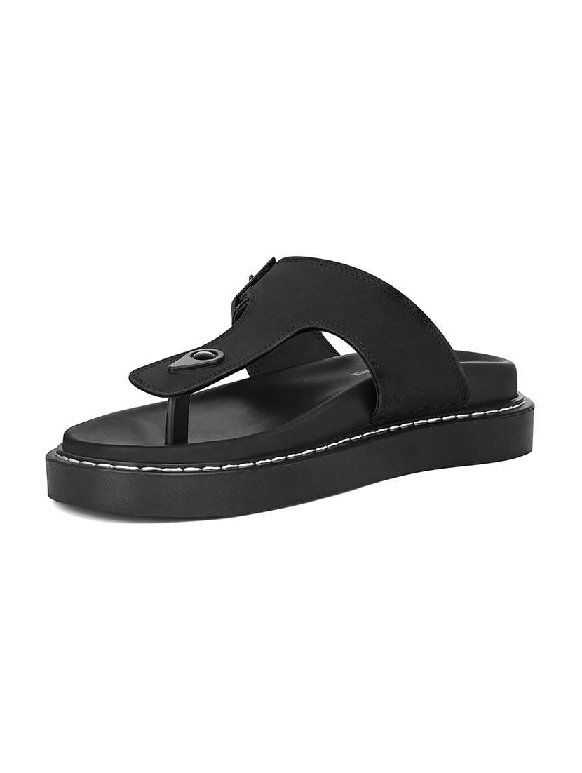 men solid toe seperator sandal - 22101908 -  Standard Image - 2