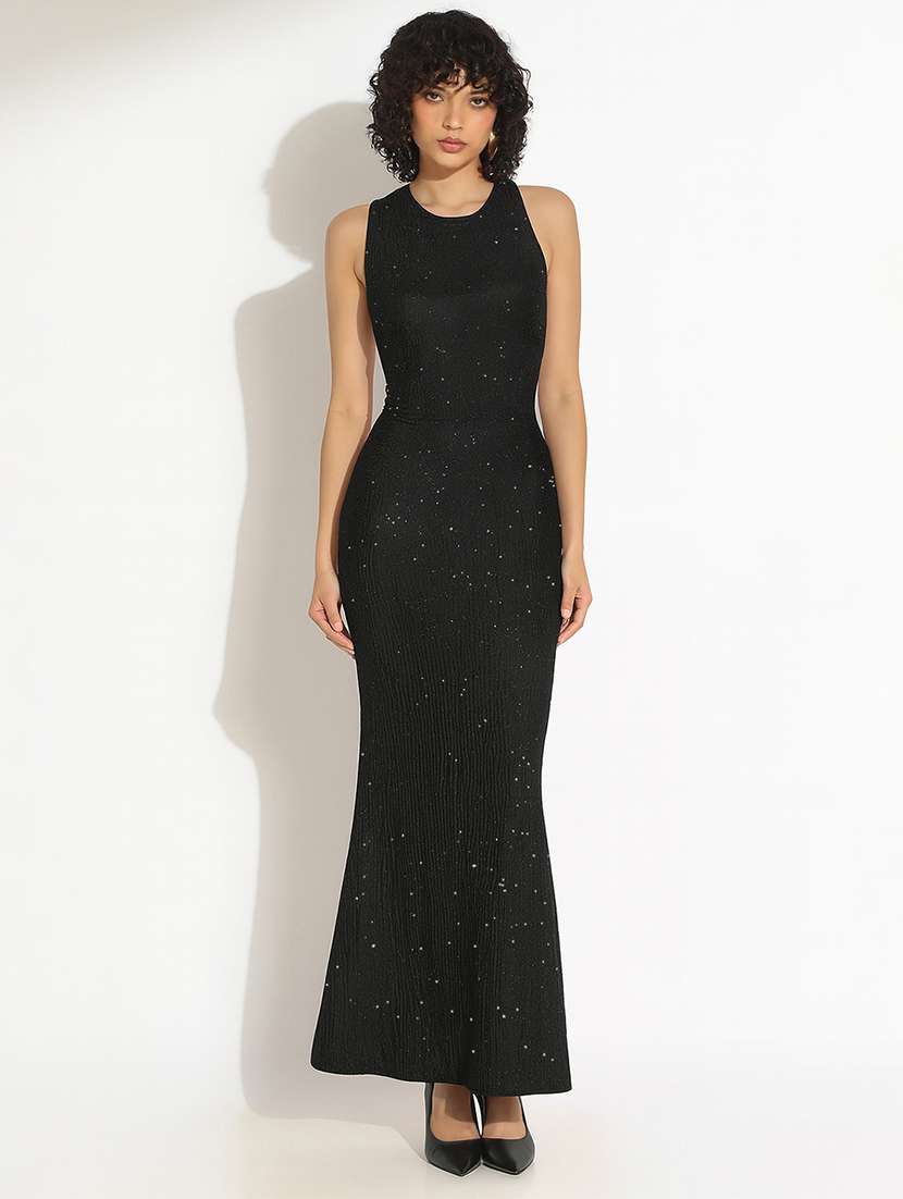 women black backless bodycon dress - 22101918 - Standard Image - 2