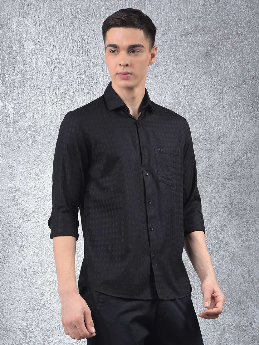 men self design long sleeve regular fit casual shirt - 22102080 -  Standard Image - 2