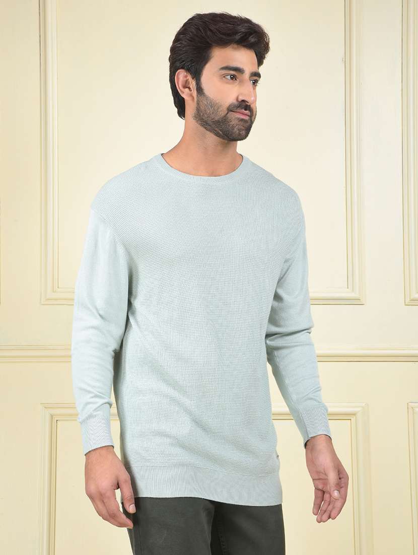men self designed long sleeve pullover - 22102086 -  Standard Image - 2