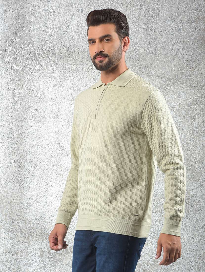 men self designed long sleeve pullover - 22102097 -  Standard Image - 2
