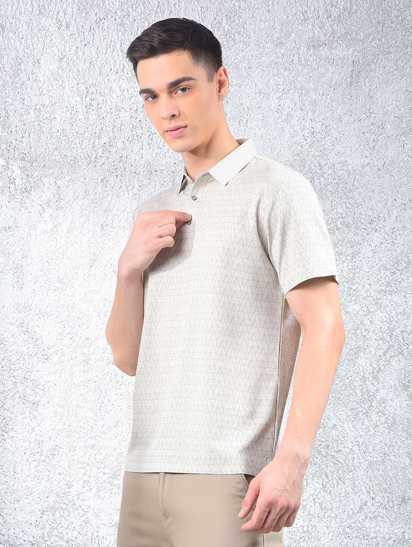 men printed short sleeve regular fit polo t-shirt - 22102131 - Standard Image - 2