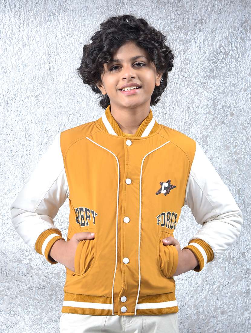 boys long sleeve varsity jacket