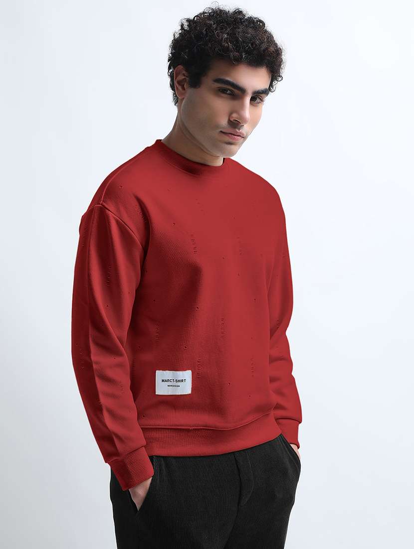 men solid long sleeve regular fit sweatshirt - 22102166 -  Standard Image - 2