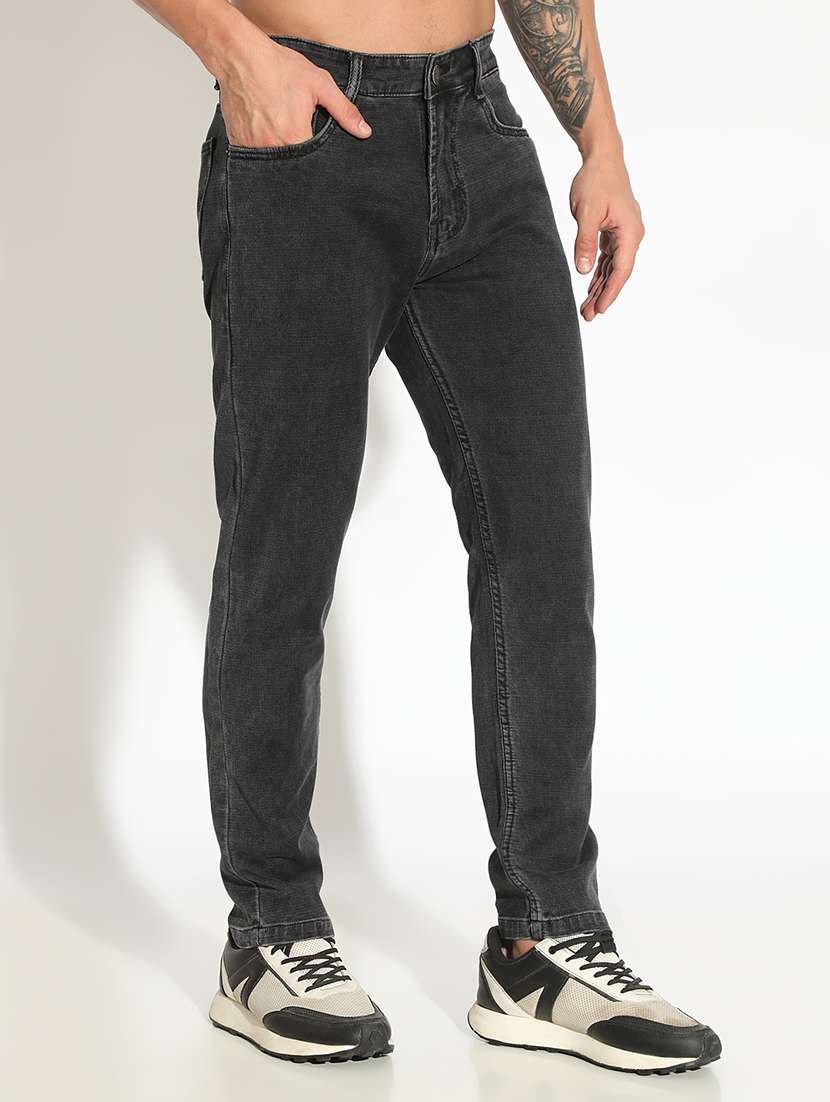 men plain low rise full length jeans - 22102173 -  Standard Image - 2