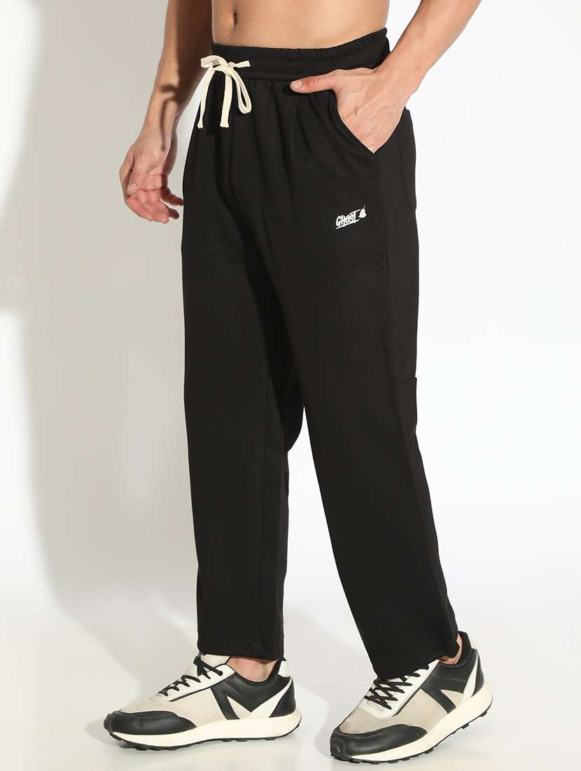 men solid low rise flat front casual trouser - 22102182 -  Standard Image - 2