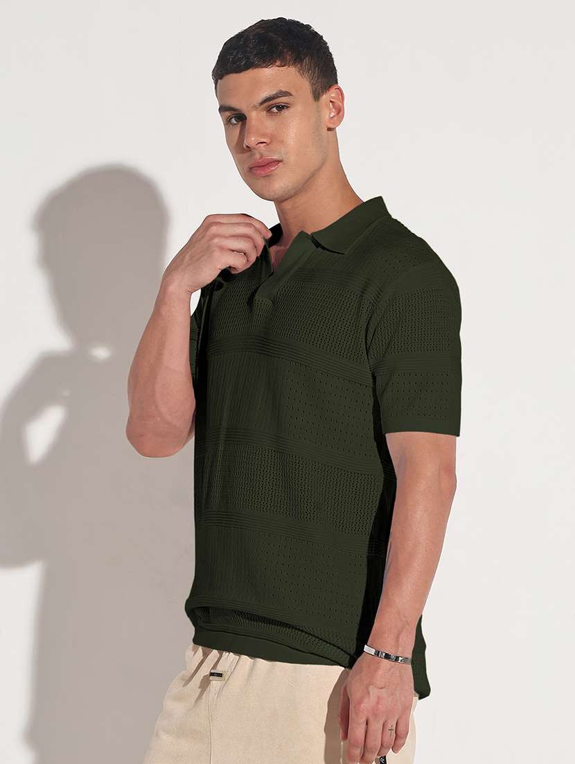 men self design short sleeve regular fit polo t-shirt - 22102188 -  Standard Image - 2