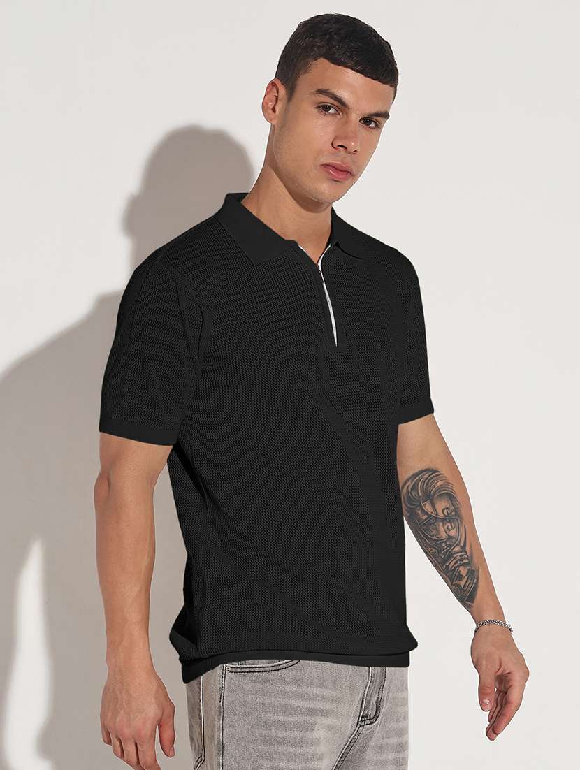 men self design short sleeve regular fit polo t-shirt - 22102190 - Standard Image - 2