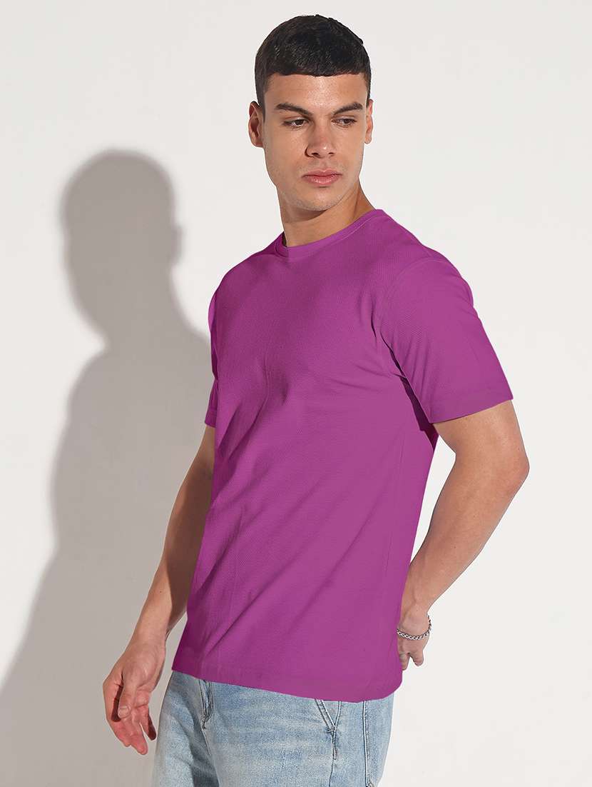 men solid short sleeve regular fit t-shirt - 22102198 -  Standard Image - 2