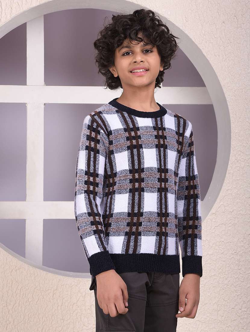 boys self designed long sleeve sweater - 22102226 -  Standard Image - 2
