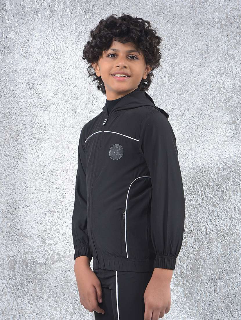 black polyester plain sweatshirt - 22102283 -  Standard Image - 2