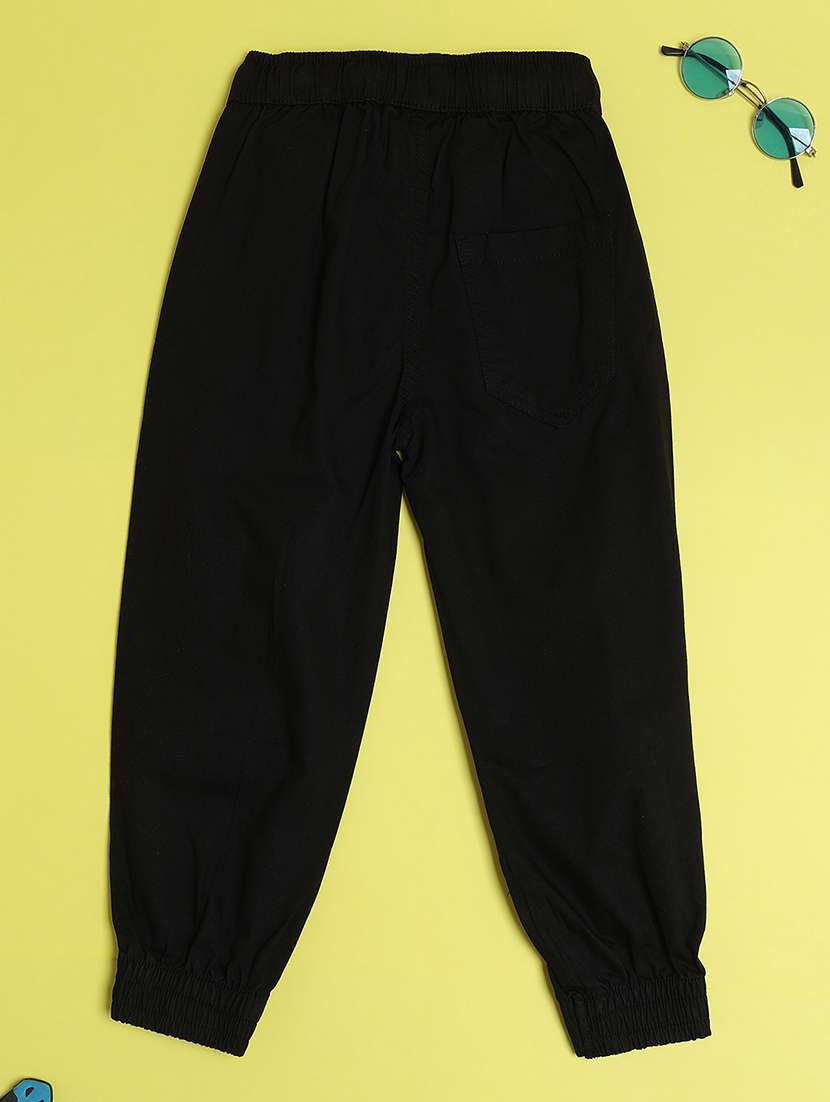 boys solid mid rise jogger - 22102850 -  Standard Image - 2