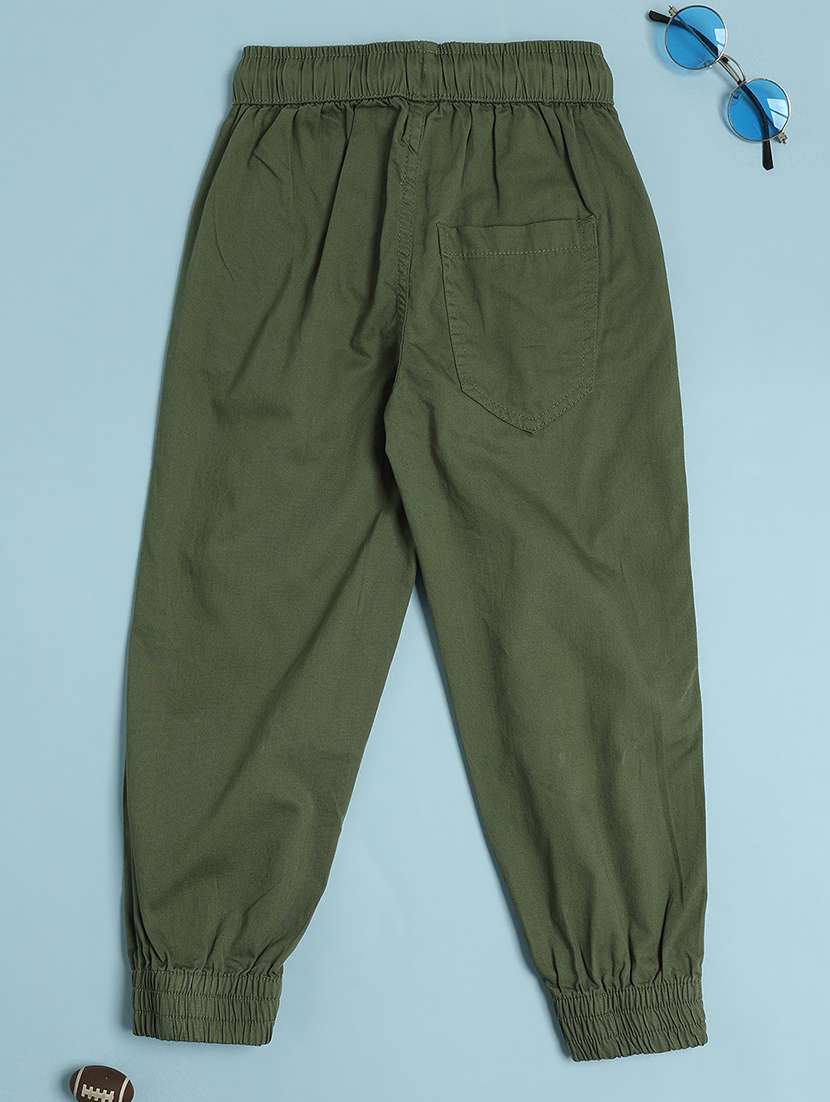 boys solid mid rise jogger - 22102854 -  Standard Image - 2
