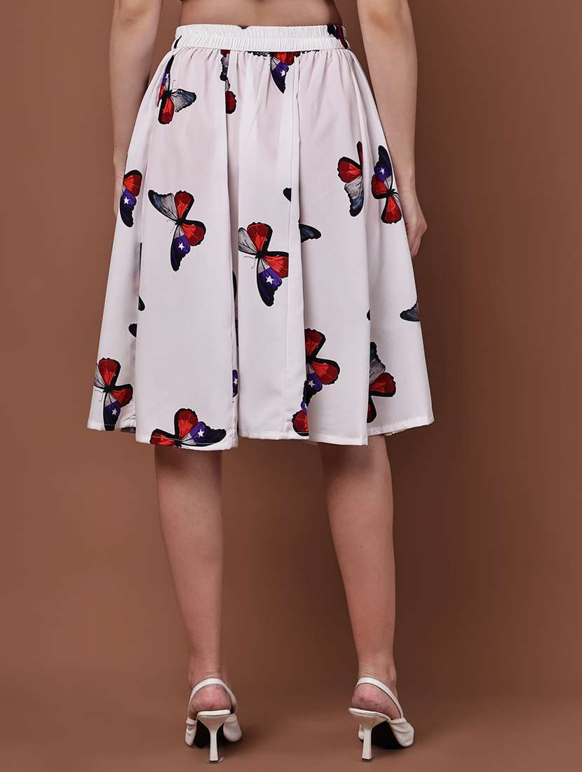 women pack of 2 printed high rise a-line skirt - 22103002 -  Standard Image - 2