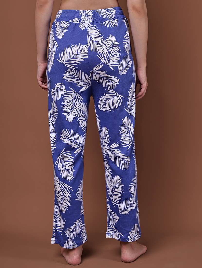 women pack of 2 printed mid rise loungewear pyjama - 22103020 - Standard Image - 2