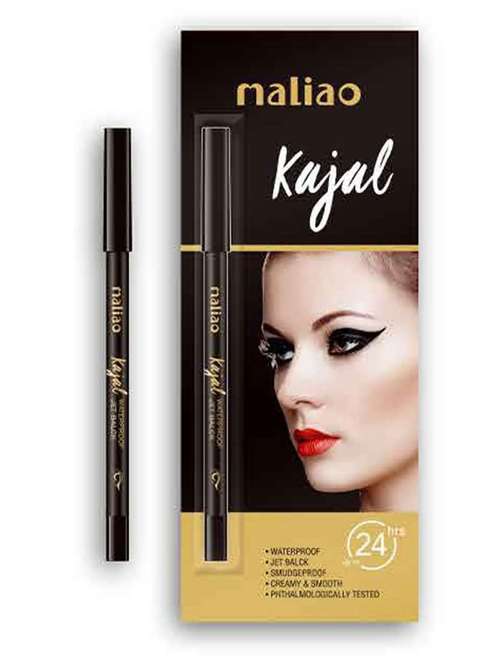 maliao 24hrs stay waterproof smudge proof black kajal m122 - 1.20 g - 22105364 -  Standard Image - 0