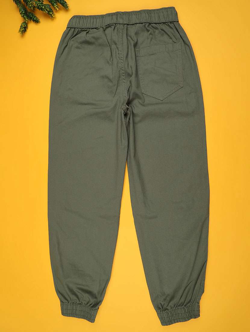 boys solid mid rise jogger - 22105382 -  Standard Image - 2