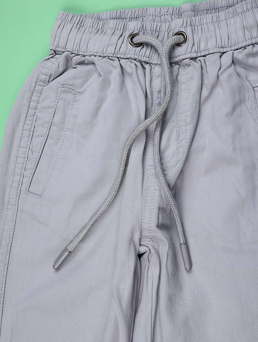 boys solid mid rise jogger - 22105384 -  Standard Image - 2