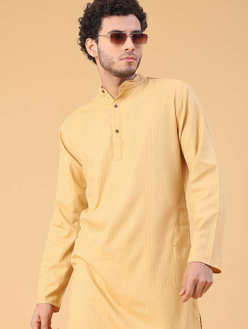 men self design mandarin kurta pyjama ethnic wear set - 22105387 -  Standard Image - 2