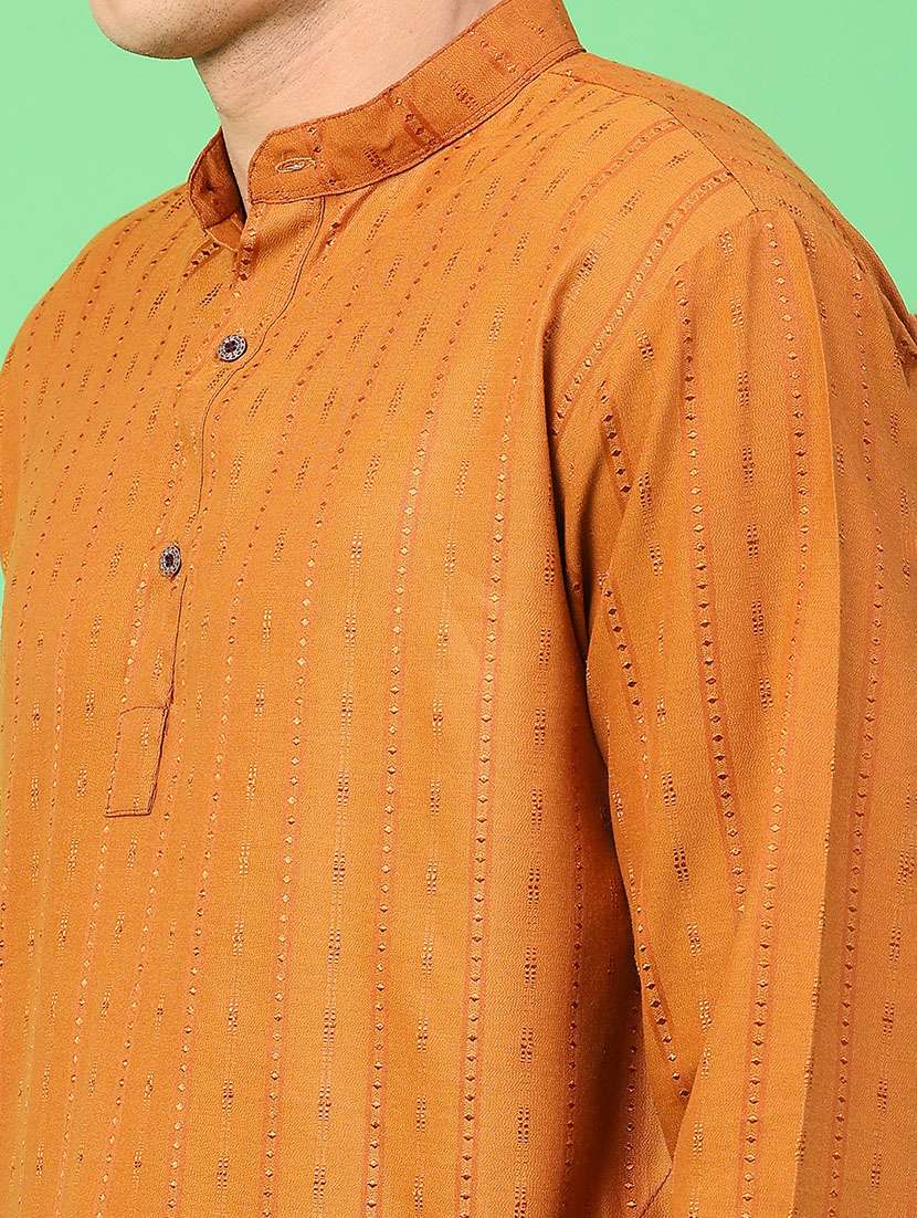 men self design mandarin neck kurta churidar ethnic wear set - 22105390 -  Standard Image - 2