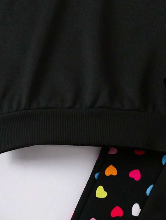 girls printed active wear co-ord set - 22105488 - Standard Image - 2