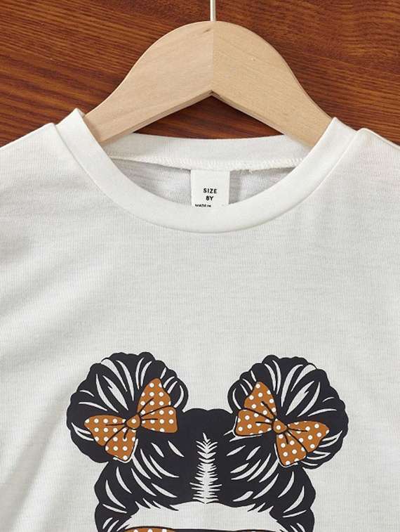 girls printed top & palazzo co-ord set - 22105502 - Standard Image - 2