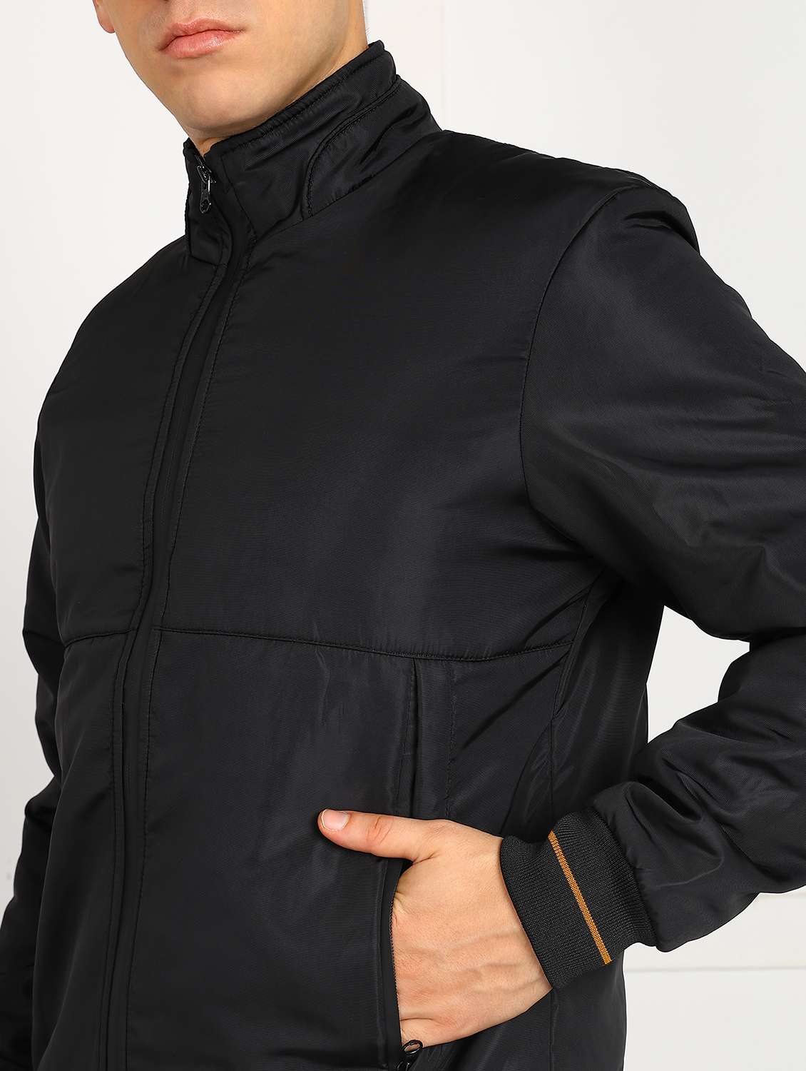 men solid long sleeve puffer jacket - 22105545 -  Standard Image - 2