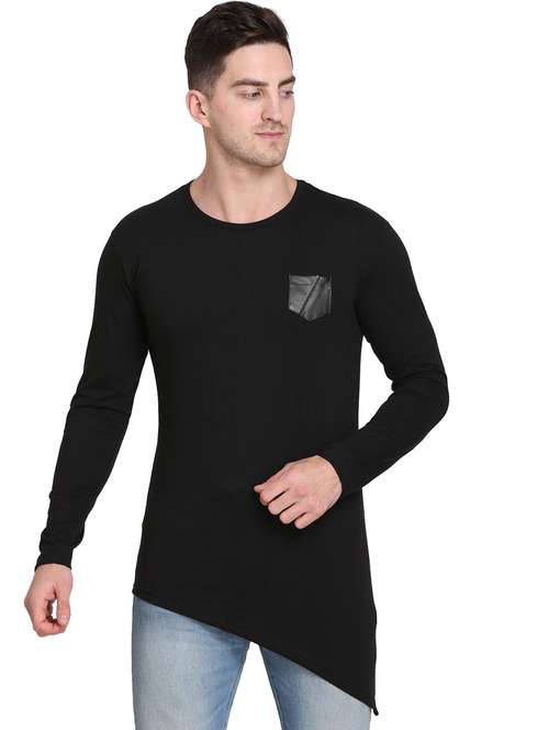 men solid long sleeve regular fit t-shirt - 22105593 - Standard Image - 0