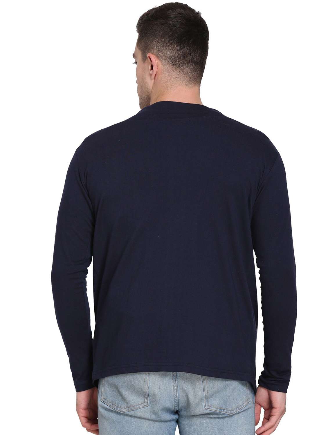 men color block long sleeve regular fit t-shirt - 22105599 -  Standard Image - 2