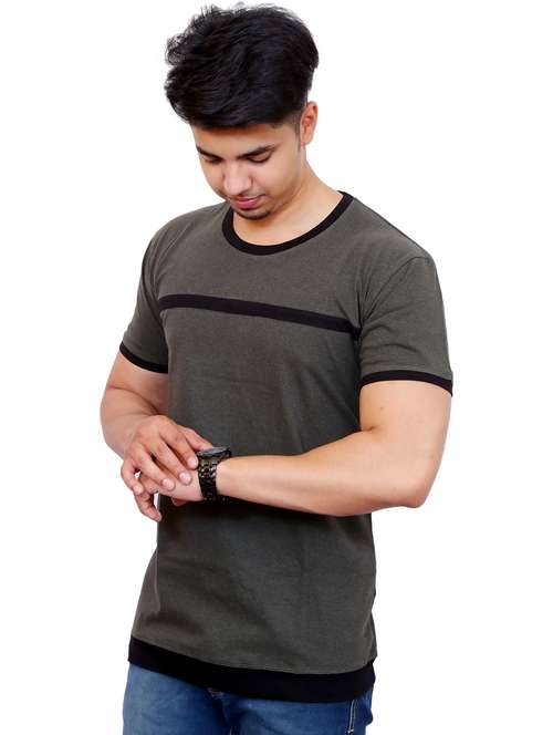 men striped short sleeve regular fit t-shirt - 22105624 -  Standard Image - 0