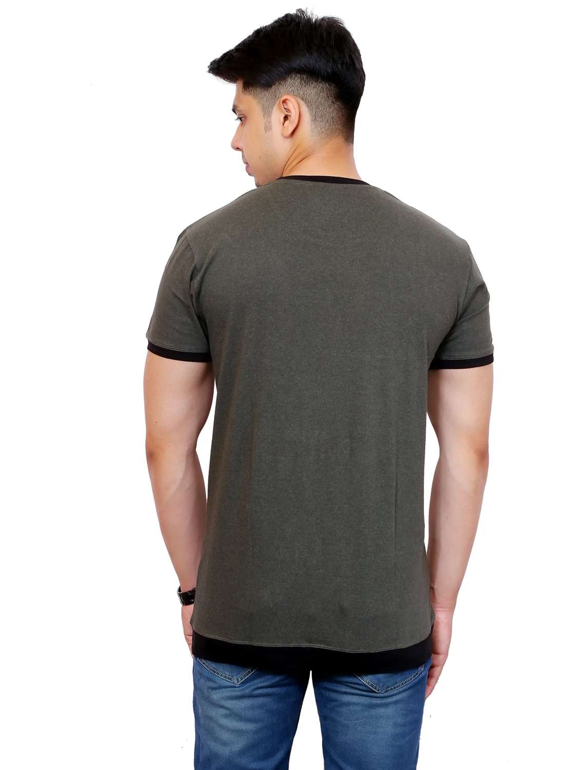 men striped short sleeve regular fit t-shirt - 22105624 -  Standard Image - 2