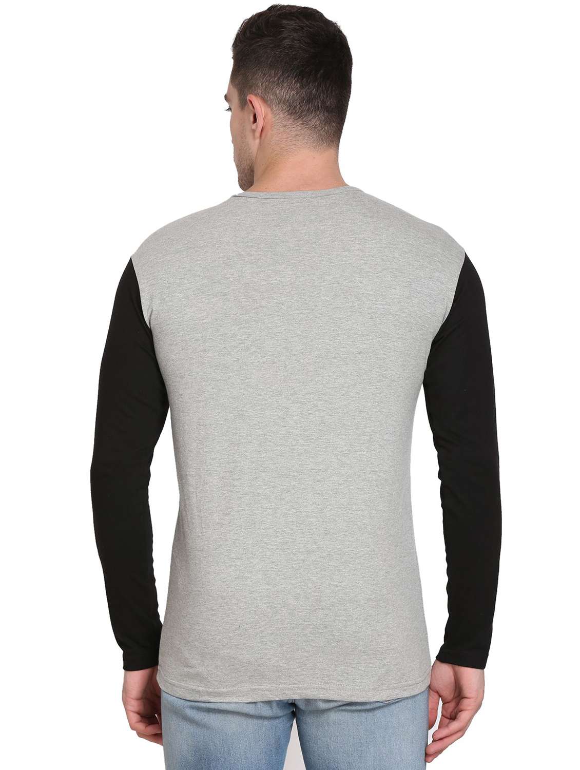 men pack of 2 color block long sleeve t-shirt - 22105742 -  Standard Image - 2