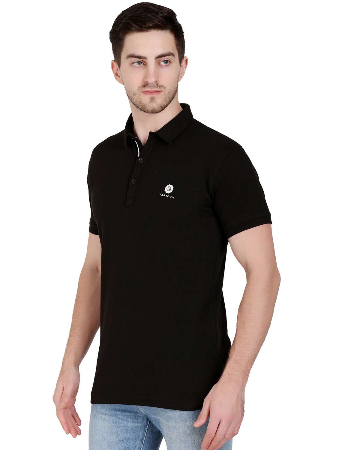 men pack of 2 solid short sleeve polo t-shirt - 22105755 -  Standard Image - 2