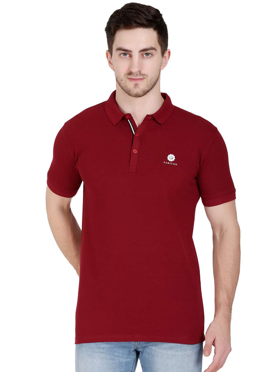 men pack of 2 solid short sleeve polo t-shirt - 22105757 -  Standard Image - 2