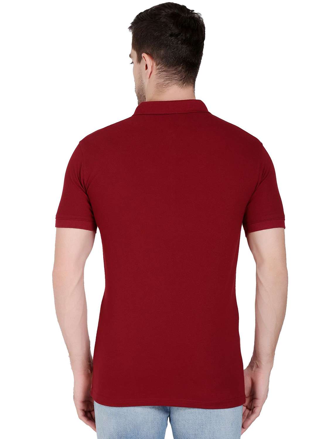 men pack of 2 solid short sleeve polo t-shirt - 22105758 -  Standard Image - 2