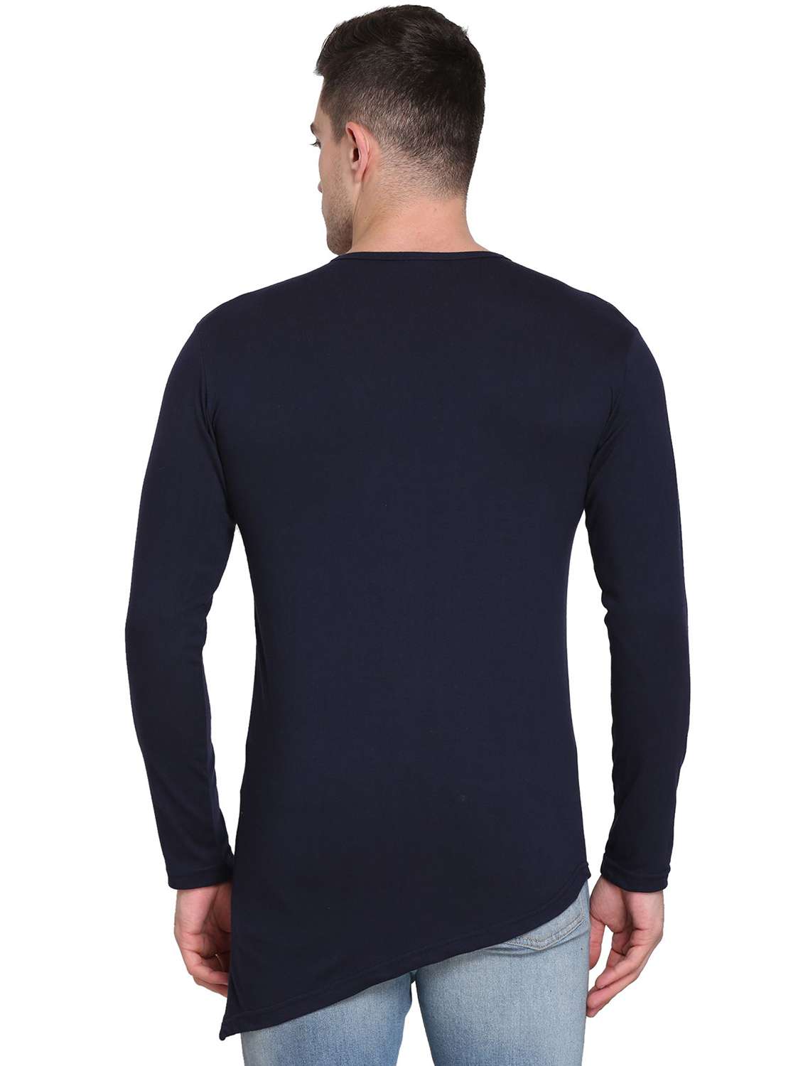 men pack of 2 solid long sleeve t-shirt - 22105767 -  Standard Image - 2