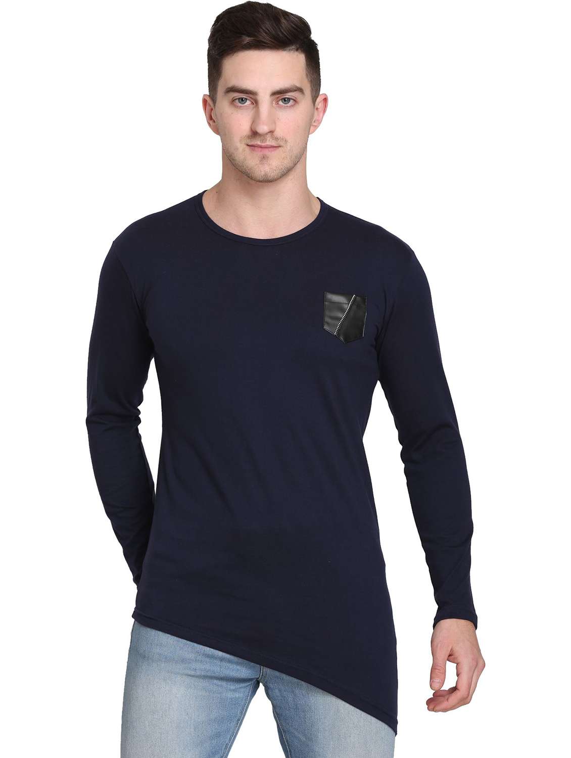 men pack of 2 solid long sleeve t-shirt - 22105771 - Standard Image - 2