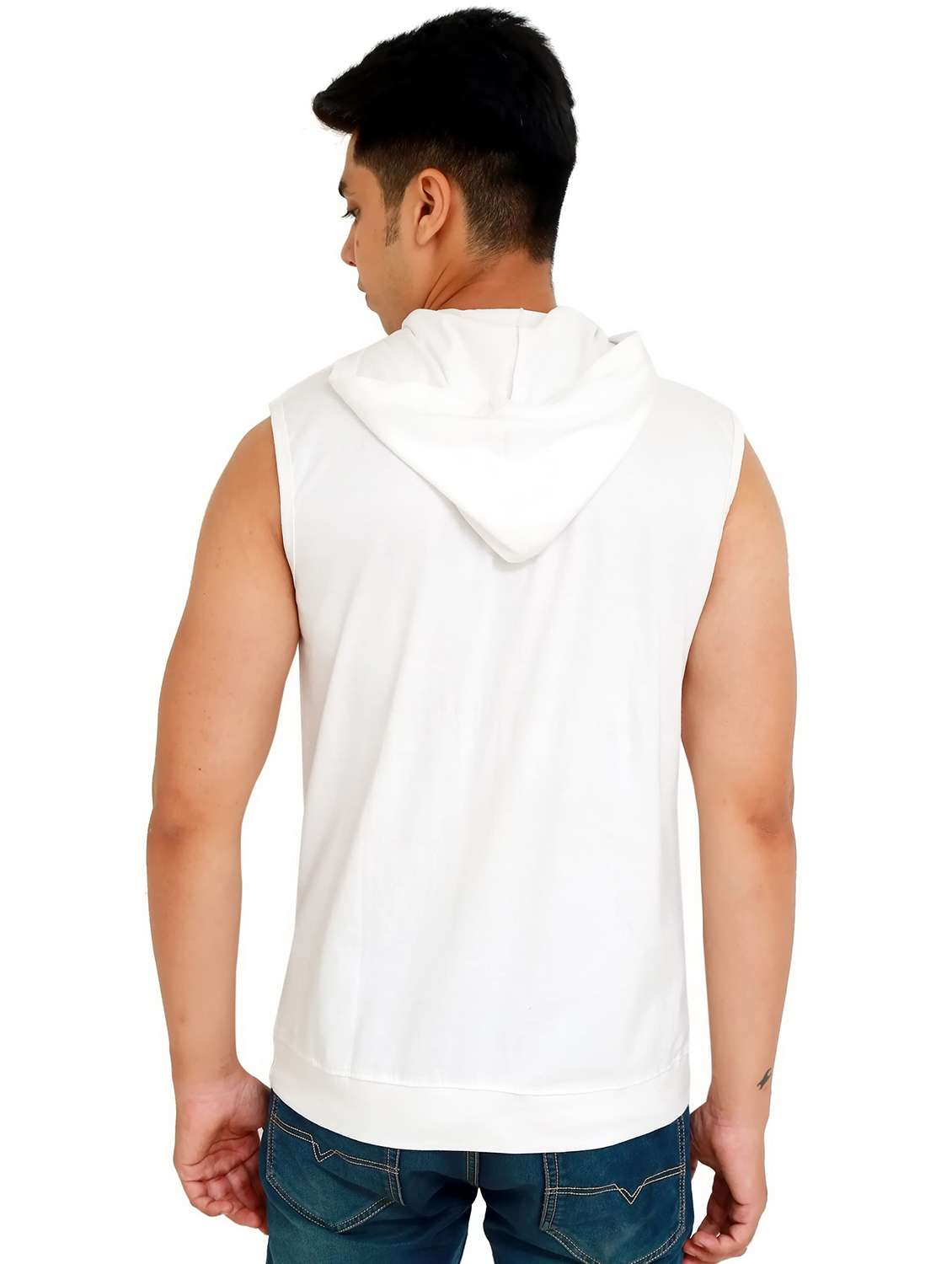 men solid sleeveless regular fit t-shirt - 22105851 - Standard Image - 2
