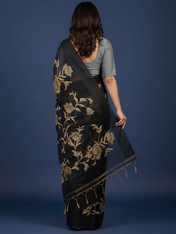 women printed casual wear saree with blouse - 22105950 - Standard Image - 2