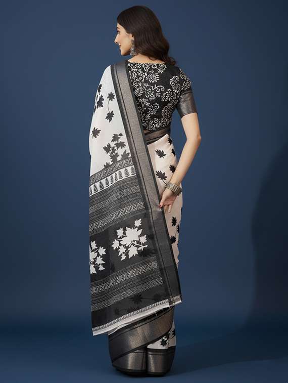 women printed casual wear saree with blouse - 22105964 - Standard Image - 2