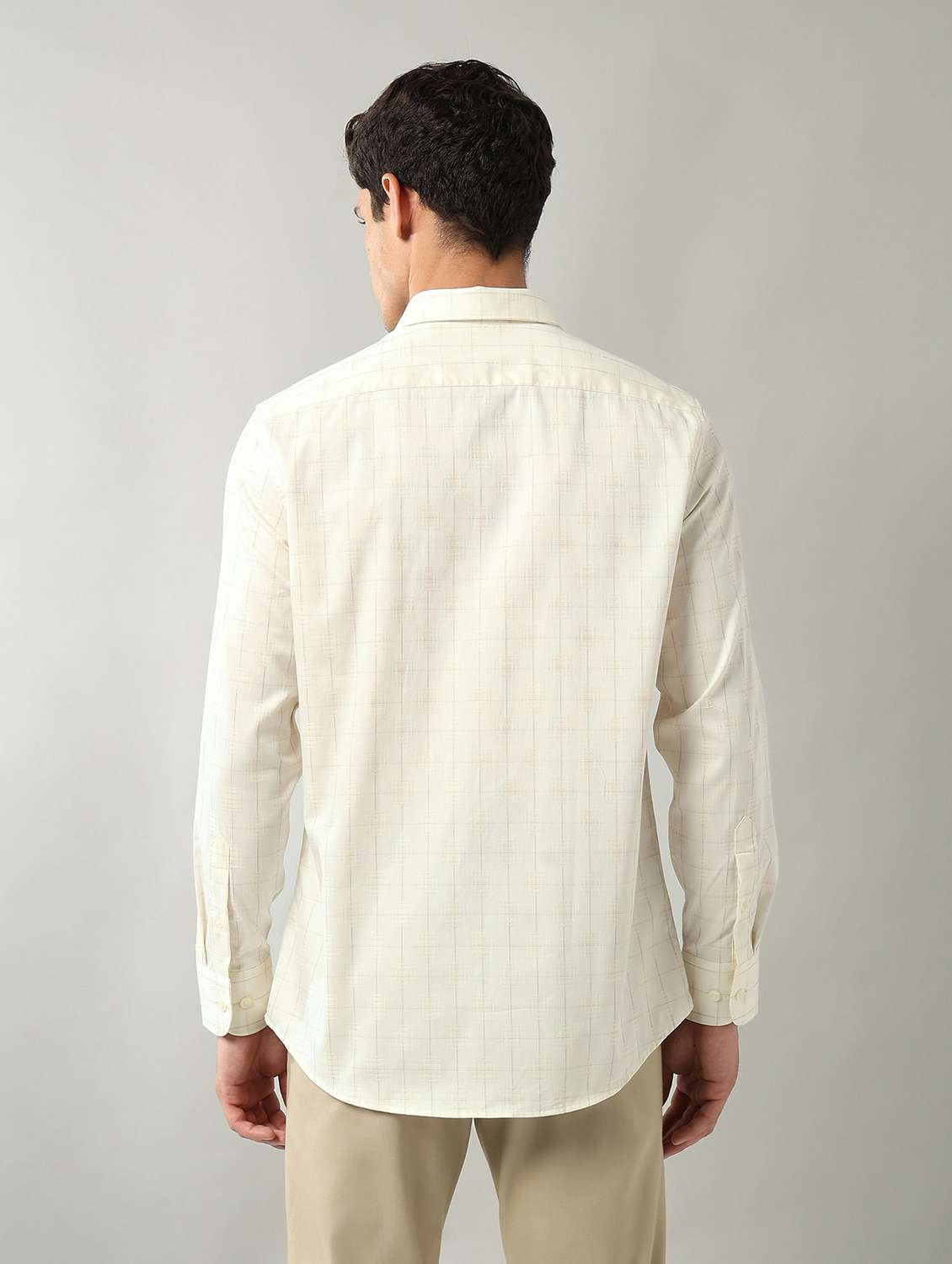 men printed long sleeve regular fit formal shirt - 22106050 - Standard Image - 2