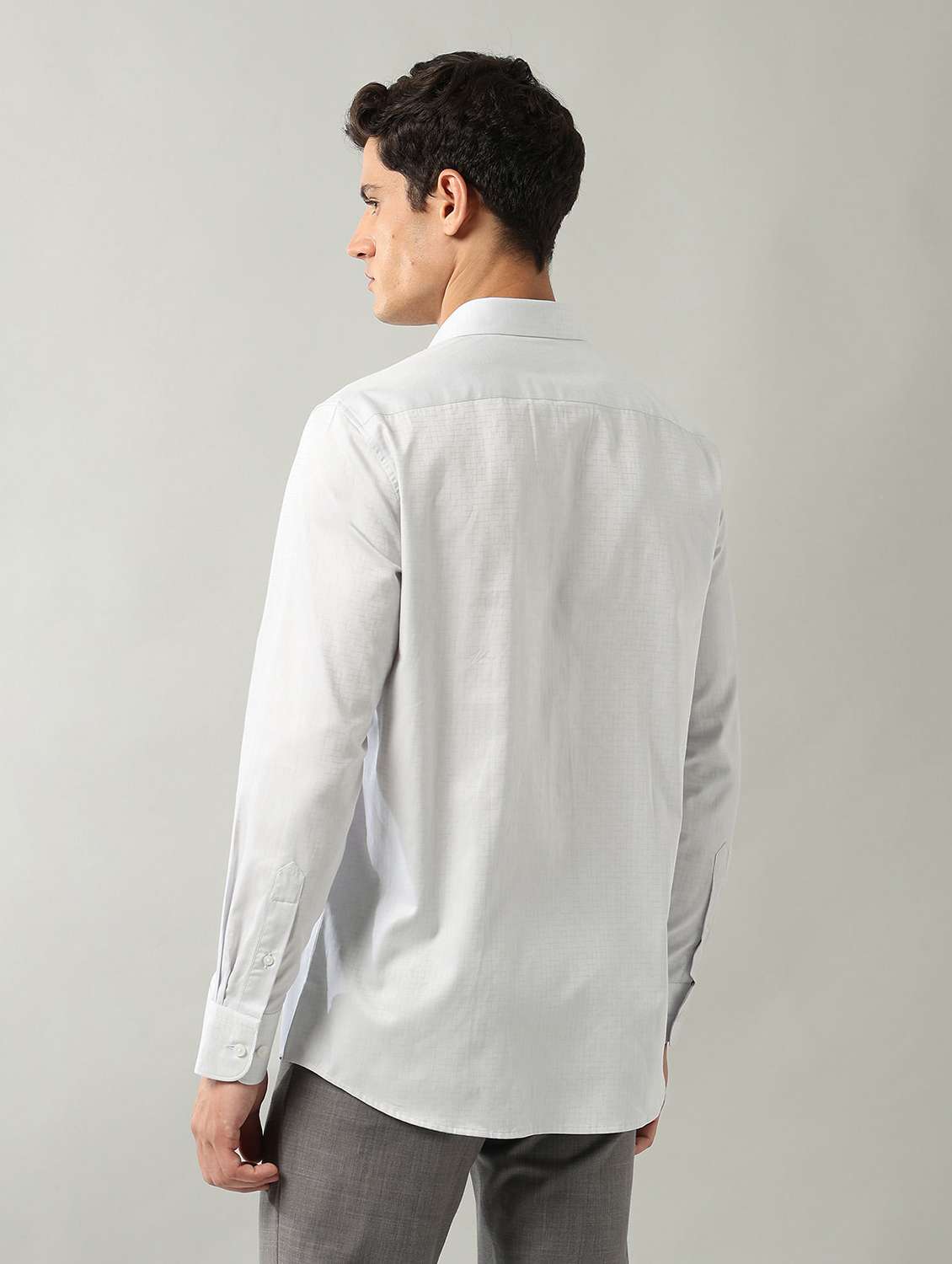 men printed long sleeve regular fit formal shirt - 22106055 -  Standard Image - 2