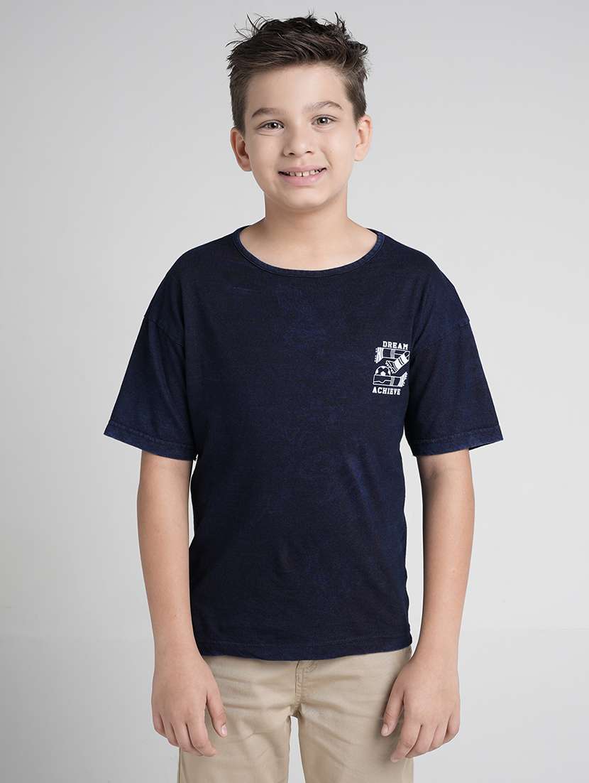 boys front & back print short sleeve t-shirt - 22106280 -  Standard Image - 2