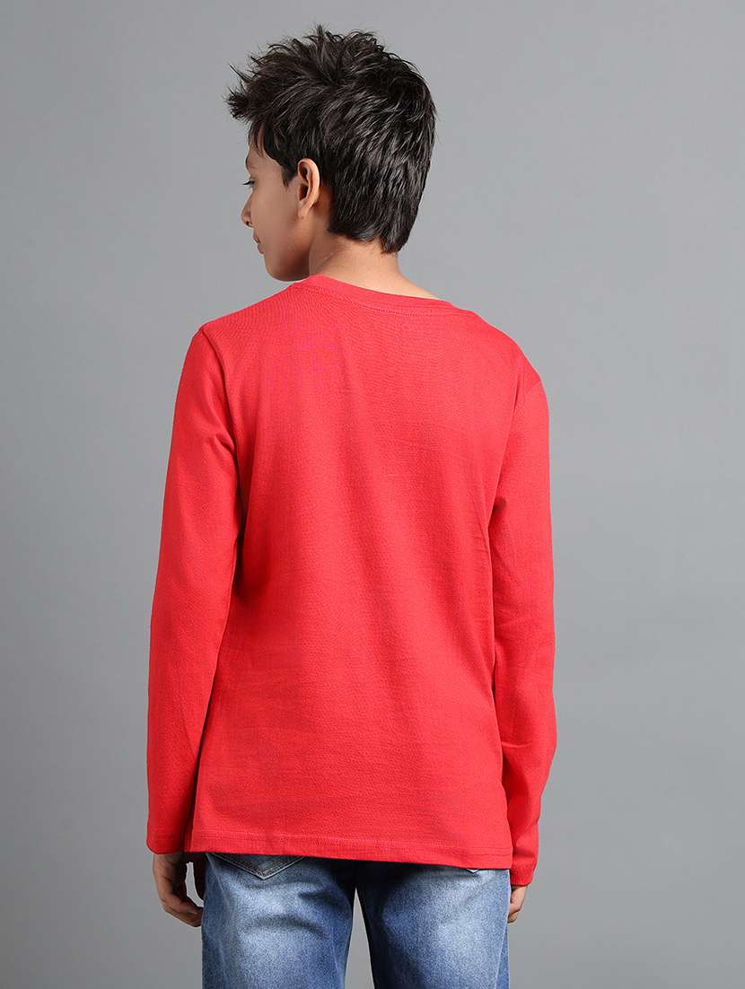boys front print long sleeve t-shirt - 22106284 -  Standard Image - 2