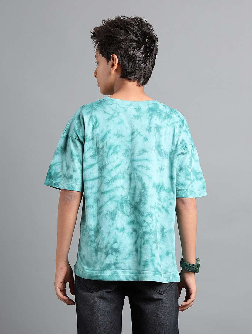 boys tie & dye short sleeve oversized t-shirt - 22106286 -  Standard Image - 2